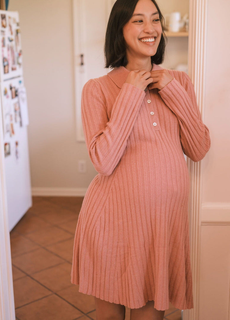 The Addie Polo Sweater Dress